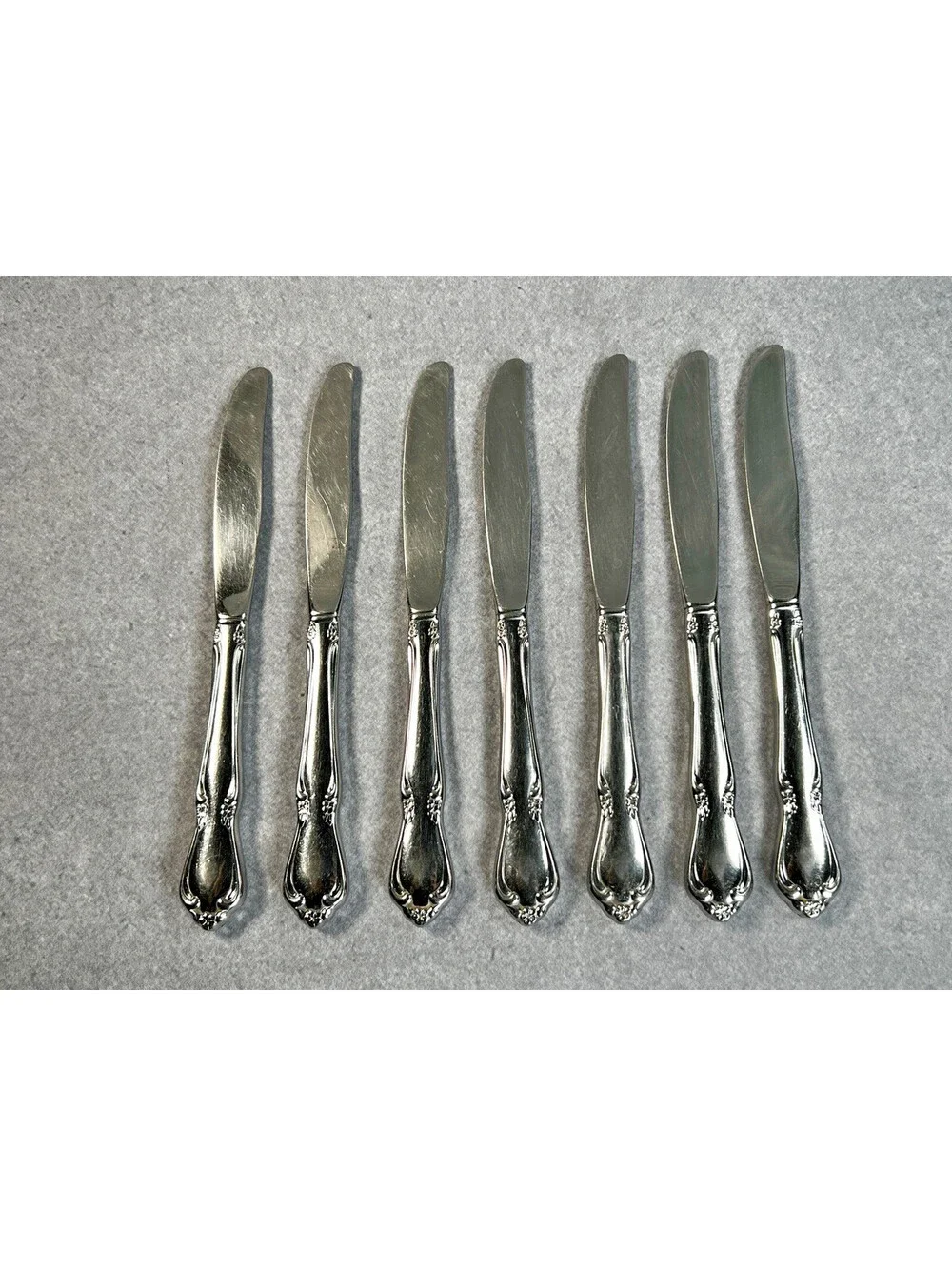 Oneida CHATEAU Stainless Dinner Knives Set of 7 -  Oneidacraft Deluxe Flatware